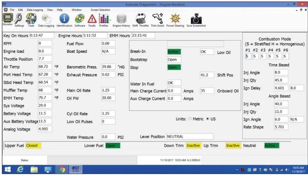 BRP Evdiag 6 Dealer kit OEM Diagnostic kit for Evinrude G2 series outboards