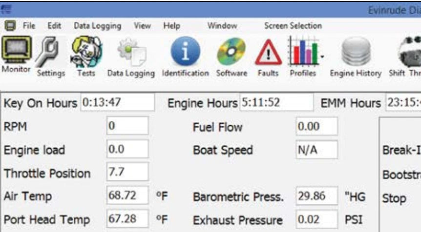 BRP Evdiag 6 Dealer kit OEM Diagnostic kit for Evinrude G2 series outboards